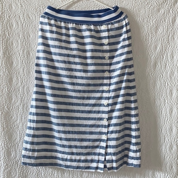 J. Jill Love Linen Striped Maxi Skirt - Picture 2 of 9